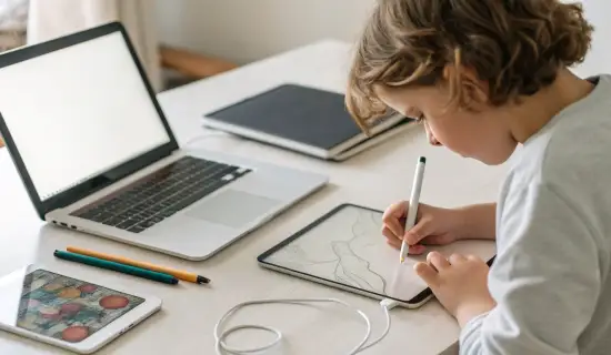 Сравнение планшетов для рисования детям: iPad, Samsung Tab и графические планшеты