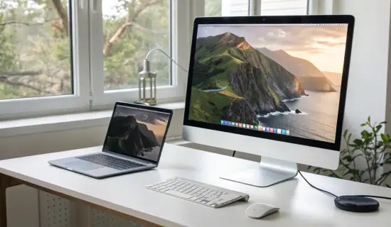 Монитор для MacBook в 2025: 4K или 5K, 27″ или 32″, USB‑C/Thunderbolt и HiDPI