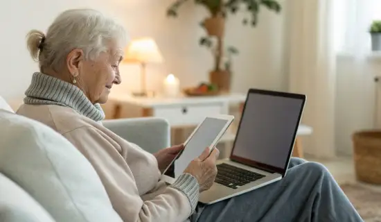 Сравнение iPad, Samsung Tab и ноутбуков для пожилых, которые много пишут сообщения