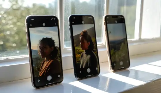 Портретный режим 2023–2025: iPhone 15 vs 16 vs 17 — авто‑портрет, фокус и тон кожи