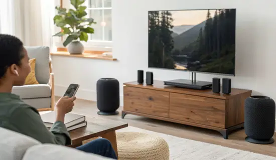 Домашний кинотеатр с Apple TV 4K и HomePod 2: настраиваем eARC без задержек