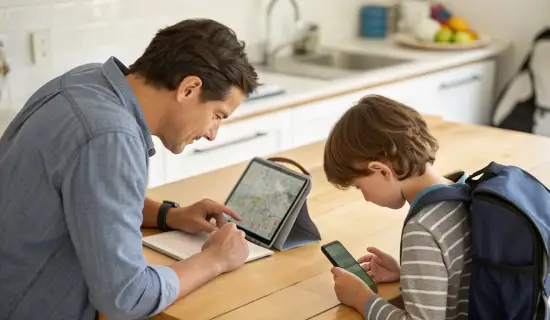 Как настроить смартфон и планшет для ребёнка с плотным расписанием кружков