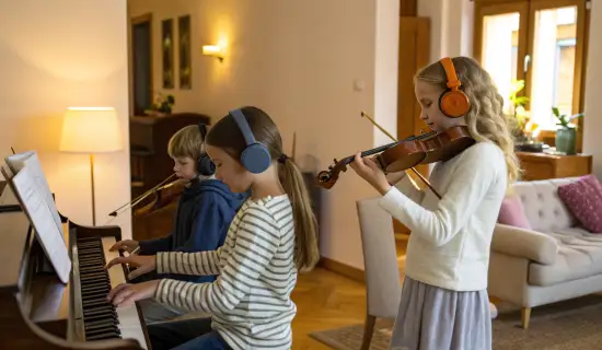 Как выбрать наушники для ребёнка, который занимается музыкой: пианино, скрипка и хор