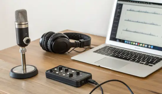 Подкастинг на iPhone и Mac: USB‑C микрофоны, аудиоинтерфейсы и GarageBand