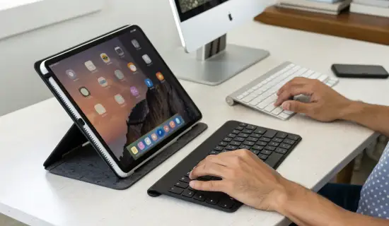 Magic Keyboard для iPad Pro M4 против Logitech Combo Touch: набор, трекпад и угол