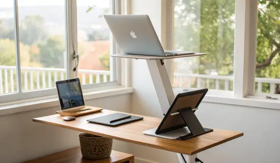 Как превратить MacBook или iPad в удобный экран для работы стоя: подставки, высота и настройки