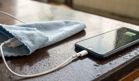 Что делать, если iPhone или Android пишет «Влага в разъёме»: как безопасно высушить и когда можно заряжать