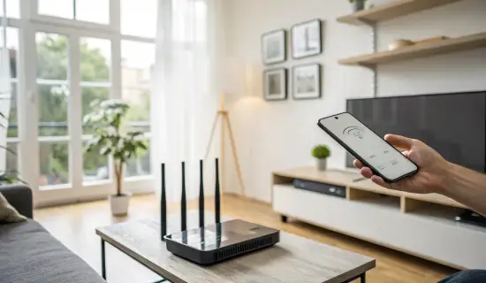 Роутер для квартиры 50–70 м²: оптимальный выбор под iPhone с Wi‑Fi 6/6E