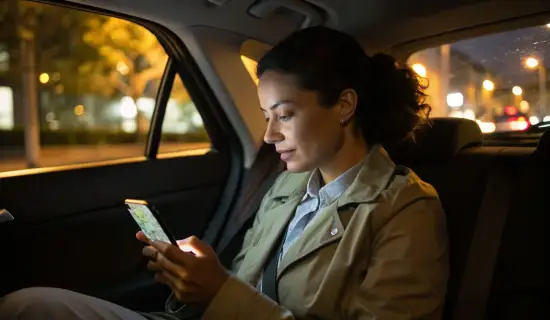 Как настроить iPhone или Android для безопасных поездок на каршеринге и в такси