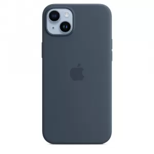 iPhone 14 Plus Silicone Case with MagSafe - Темно Синий