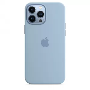 Чехол для Apple iPhone 13 Pro Max Silicon Case Protect (Синий туман)