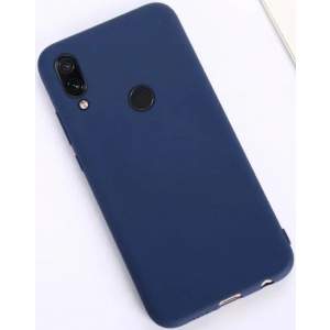 Чехол силиконовый для Xiaomi Redmi Note 7 (Синий)