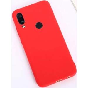 Чехол силиконовый для Xiaomi Redmi Note 7 (Красный)