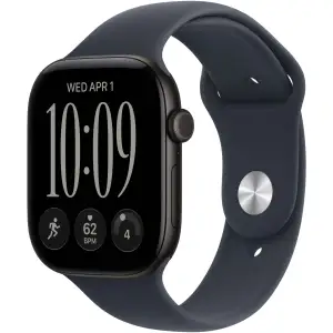Смарт-часы Apple Watch Series 12, 42 mm, Black Aluminum Case with Navy Blue Sport Band M/L