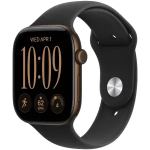 Смарт-часы Apple Watch Series 12, 46 mm, Dark Bronze Aluminum Case with Black Sport Band S/M
