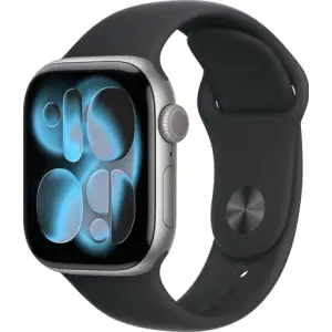 Умные часы Apple Watch Series 11, 42 mm, Space Grey Aluminium Black Sport Band S/M