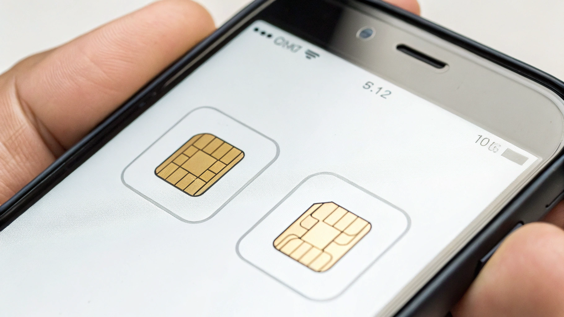 Настройки двух линий: eSIM и физическая SIM