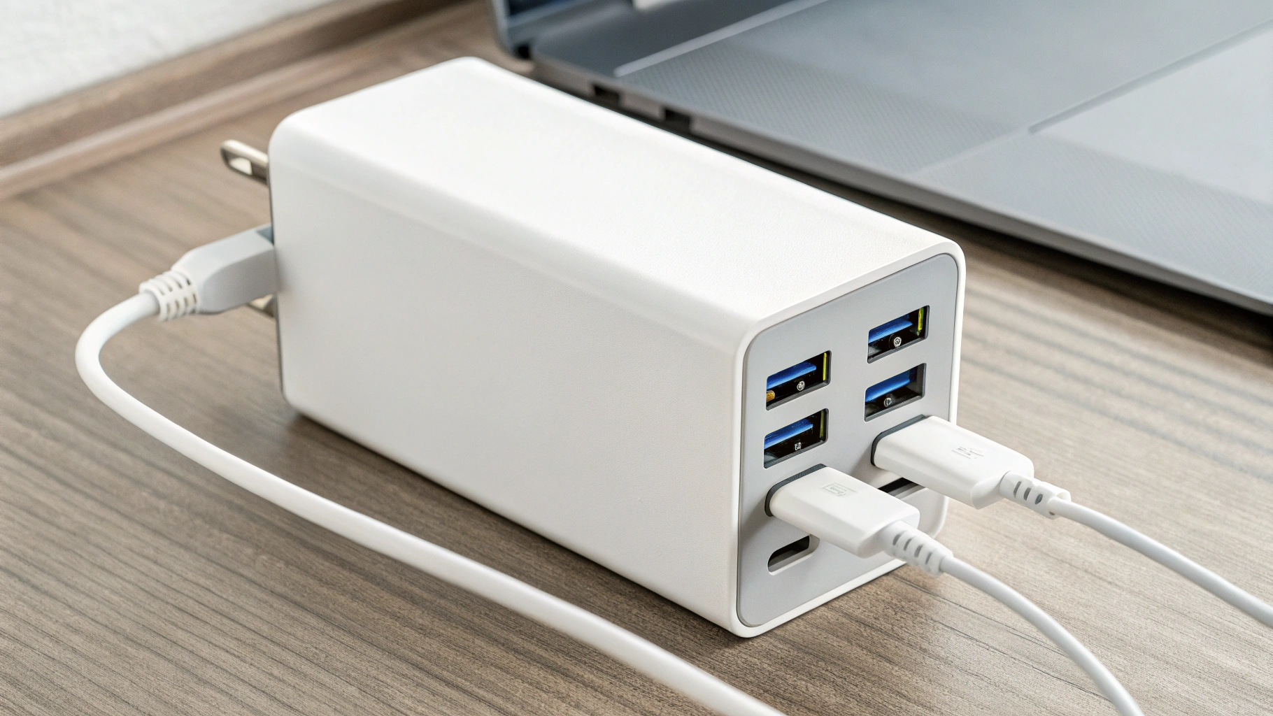 Схема распределения мощности 65‑ваттной GaN‑зарядки по портам