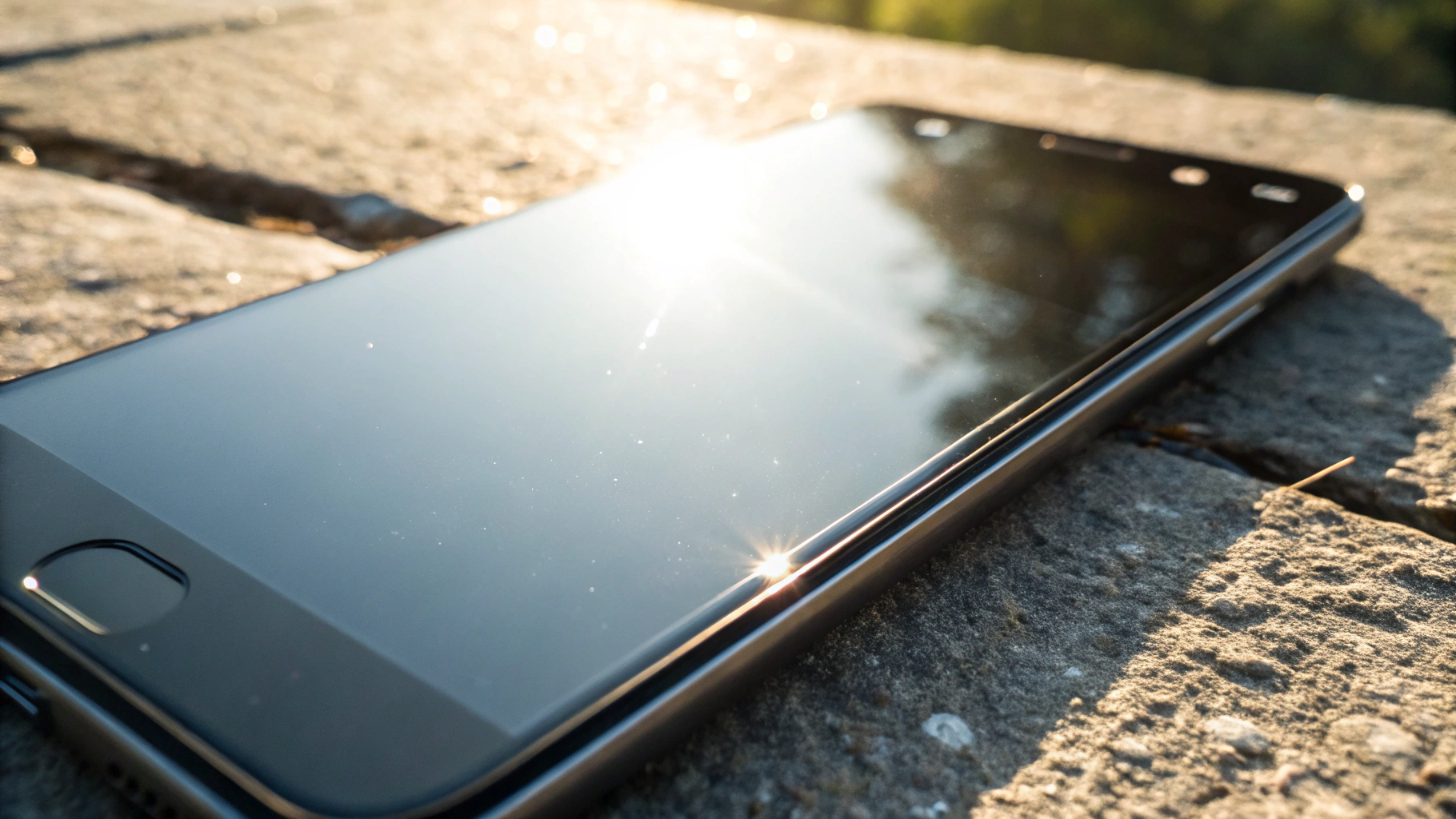 Always‑On на ярком солнце без «пилюли» в верхней зоне