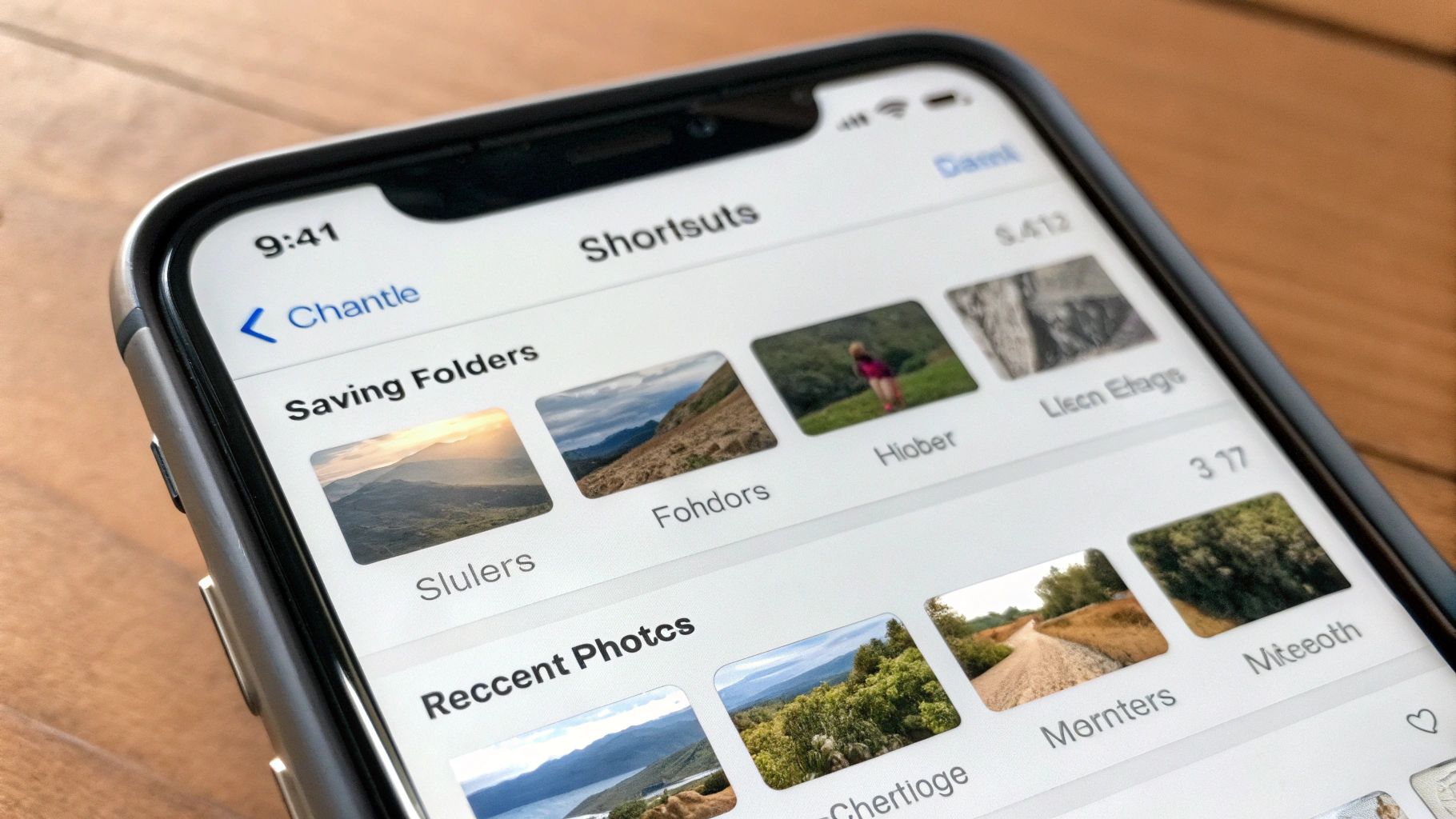 Скриншот «Команды» на iPhone: шаги для сохранения фото на SMB в папки год/месяц