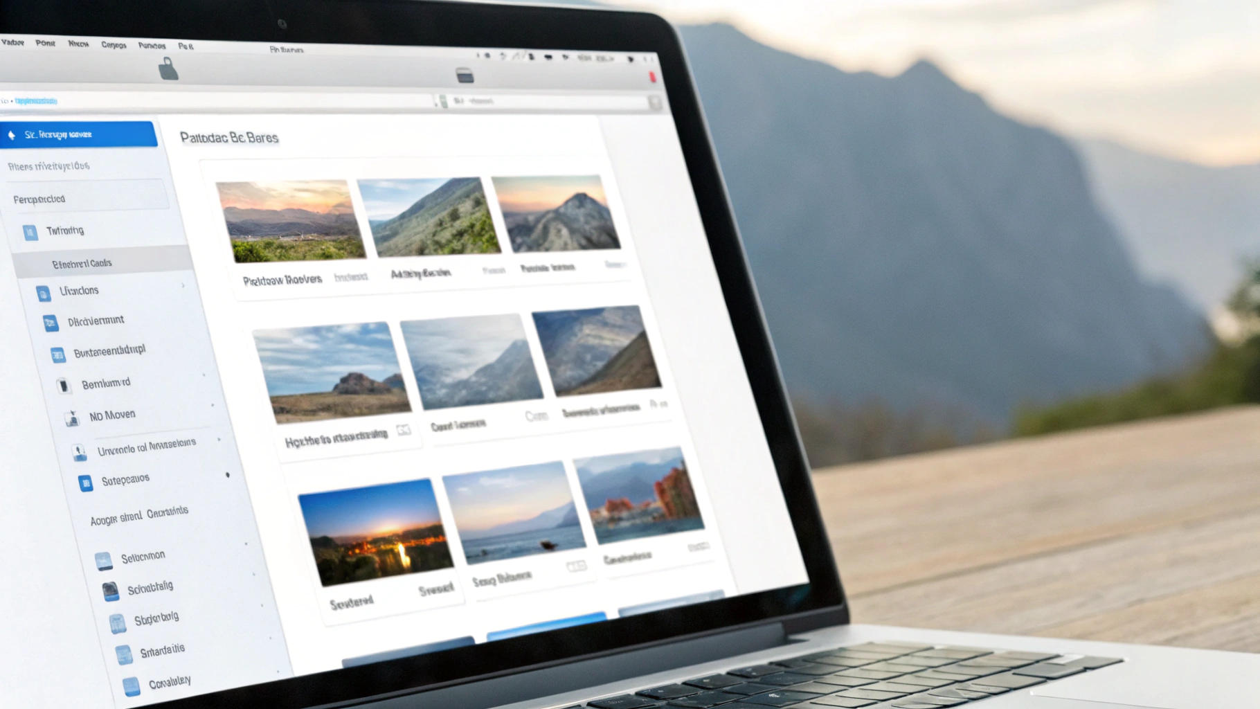 Настройки NAS: включён SMB v3, общая папка Photos, WebDAV по HTTPS