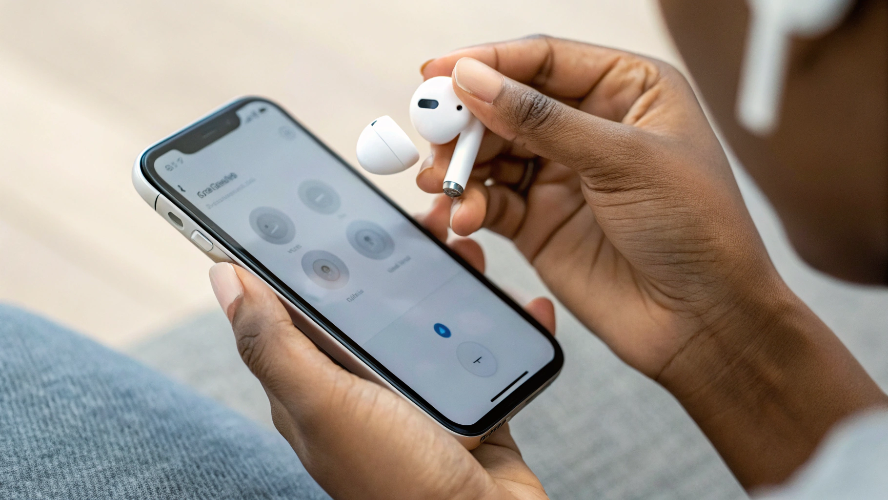 Проверка Ear Tip Fit Test на iPhone и подбор амбушюр