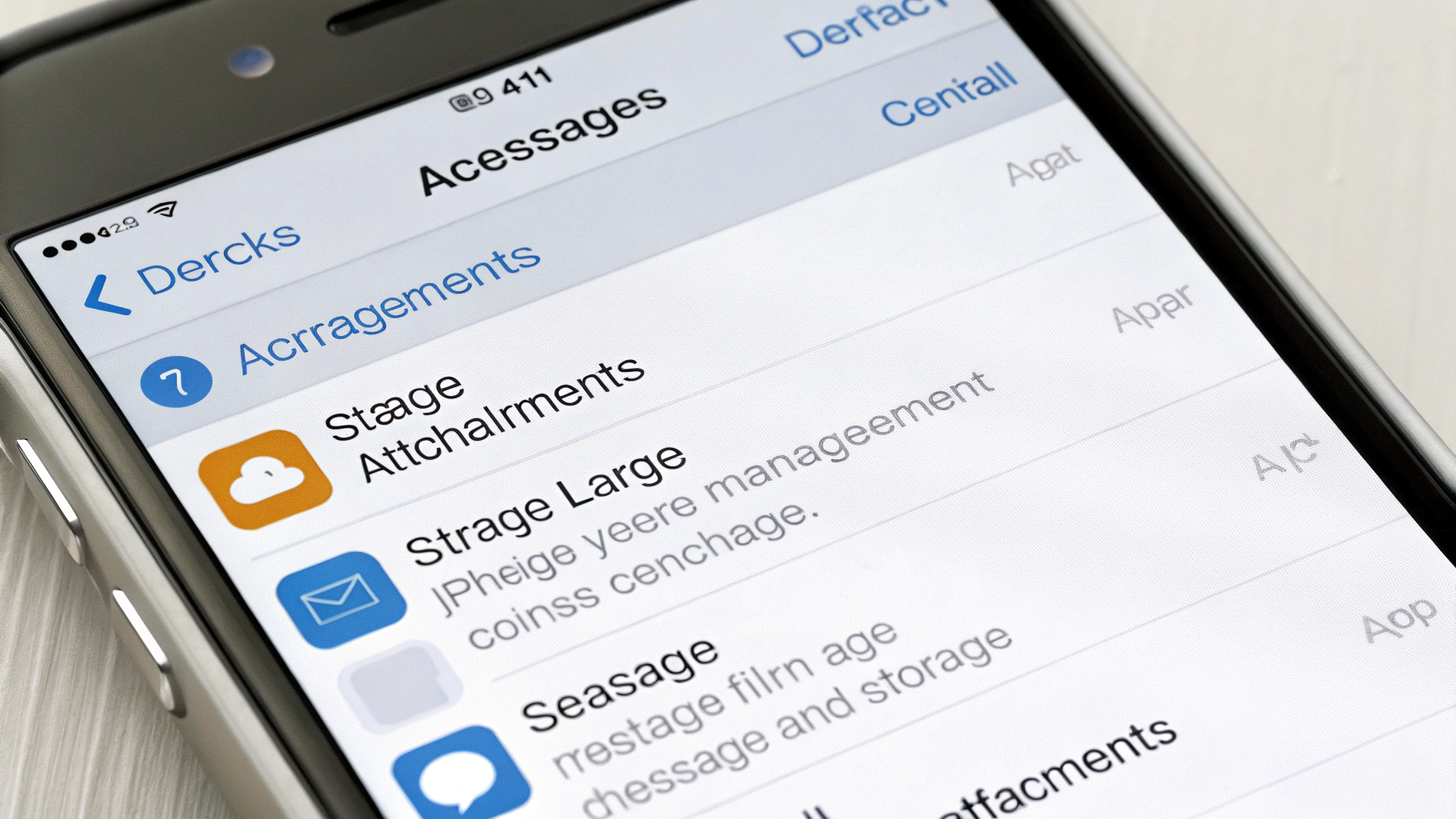 Просмотр и удаление больших вложений в «Сообщениях» на iPhone