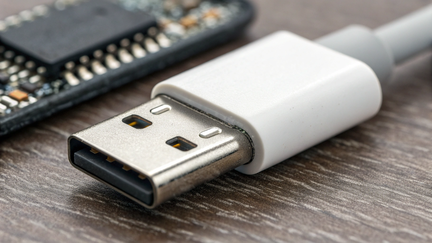 Крупный план коннектора USB‑C с e‑marker и маркировкой 5A