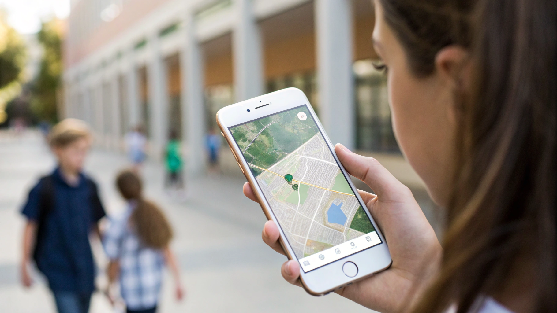 Приложение «Локатор» с геозоной школы и уведомлением о прибытии