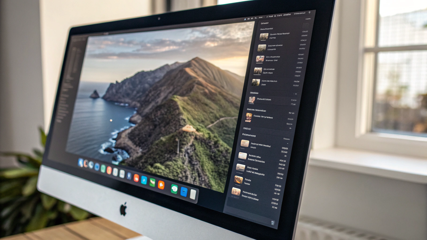 Настройки дисплея macOS на внешнем 5K‑мониторе с опциями масштабирования