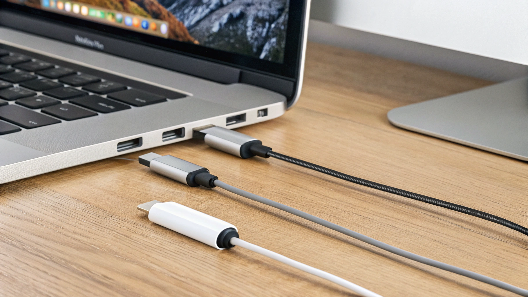 Кабели USB‑C и Thunderbolt для монитора и MacBook