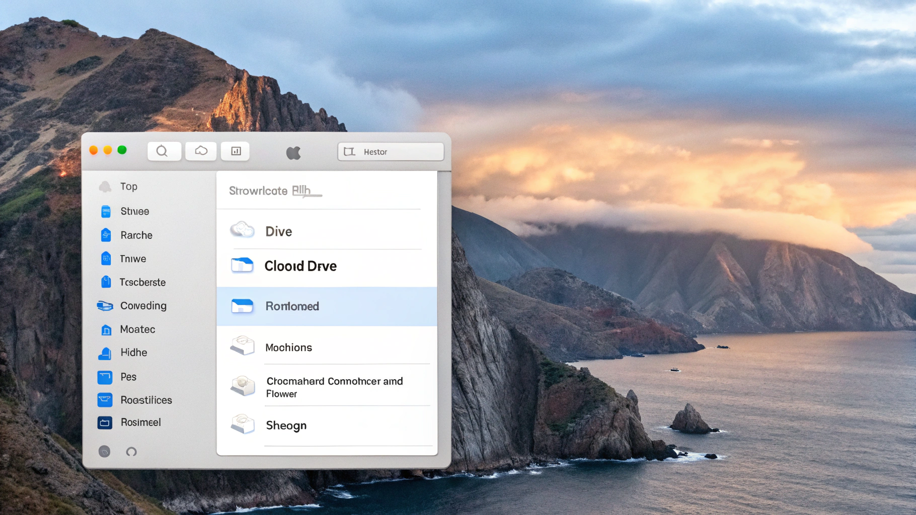 Finder на Mac: пункты «Загрузить сейчас» и «Удалить загрузку», настройка «Оптимизировать хранилище Mac»