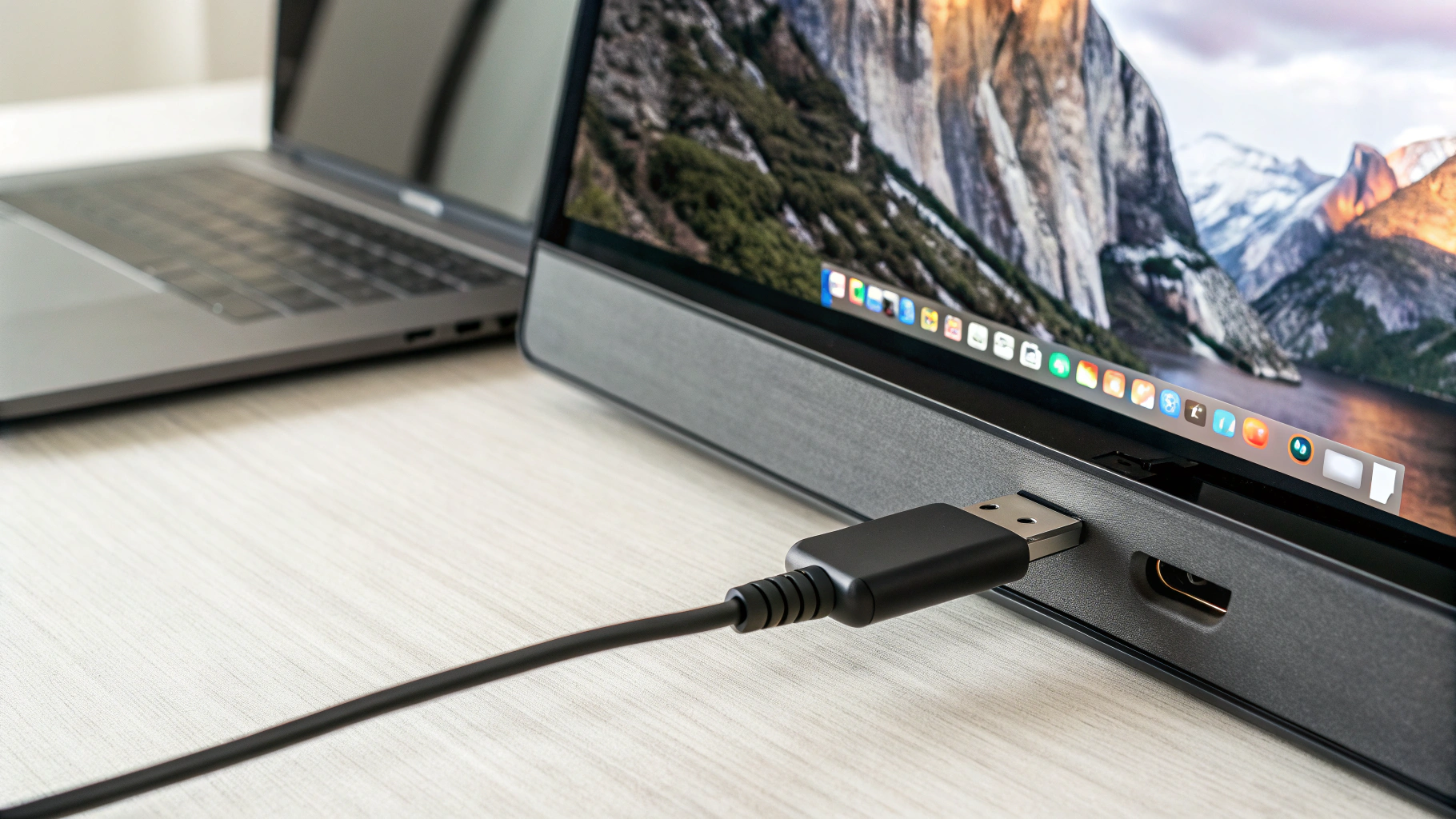 Кабель DisplayPort 1.4 к USB4‑доку, на экране выбран режим 4K120 4:4:4
