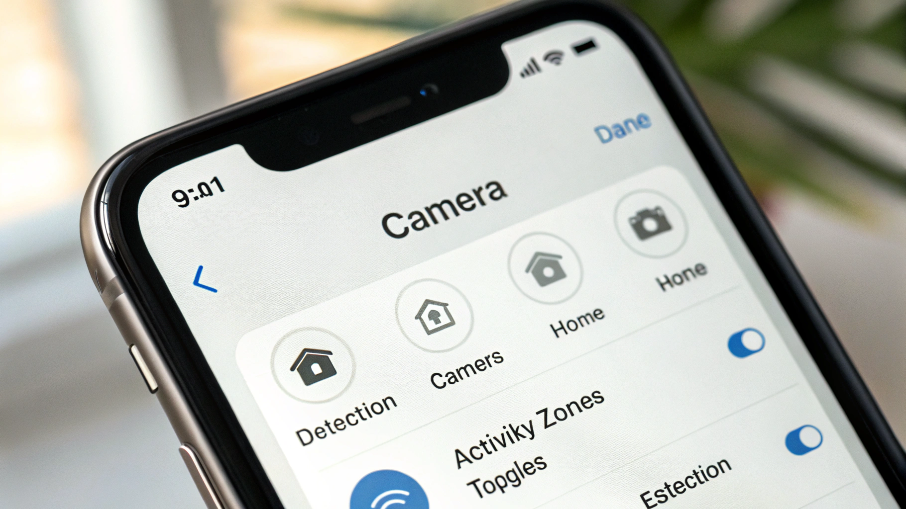 Настройки HomeKit Secure Video в приложении «Дом»: зоны активности и типы детекции