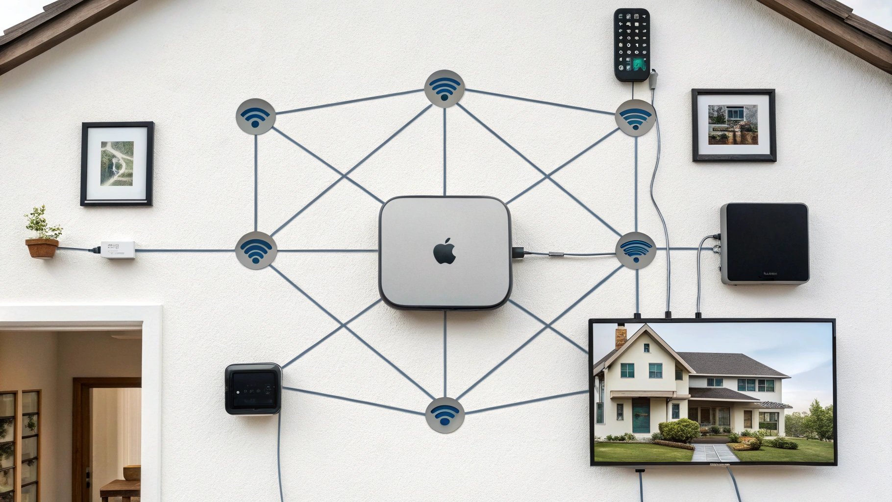 Схема сети для HomeKit: домашний узел, сегментация IoT и Wi‑Fi 2.4 ГГц