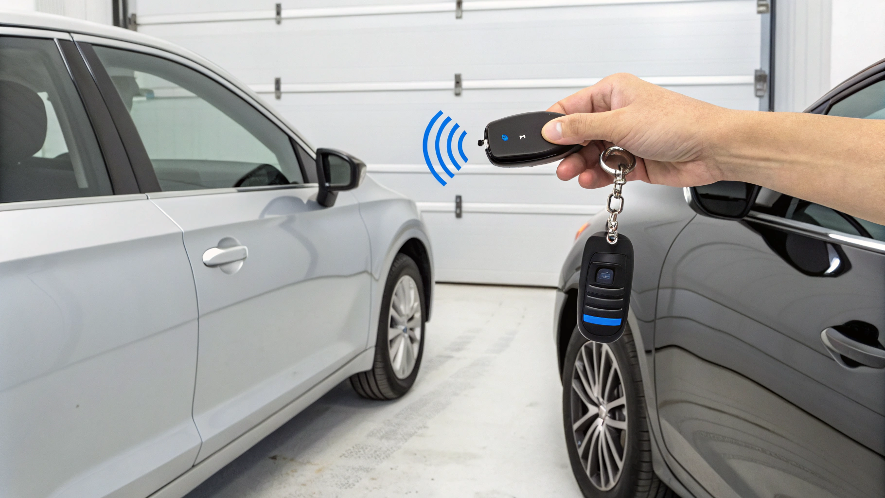 Схема сравнения: NFC-прикладывание против UWB-пассивного доступа для Car Key