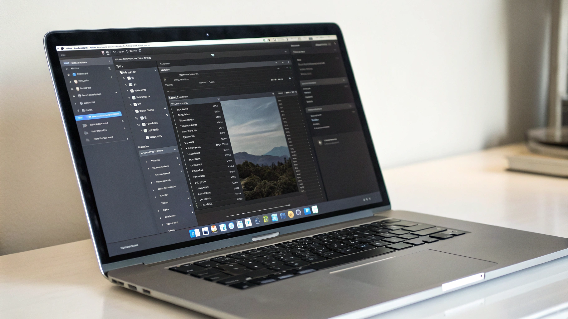 Панель настроек Unity URP на MacBook