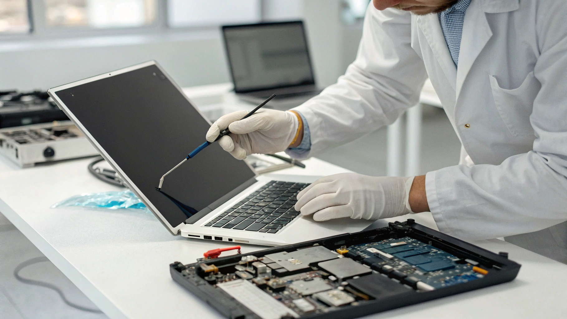 Замена батареи MacBook в авторизованном сервисе Apple