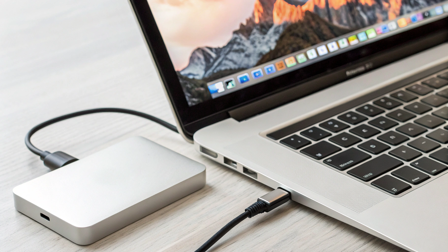 Форматирование внешнего SSD в APFS через Дисковую утилиту