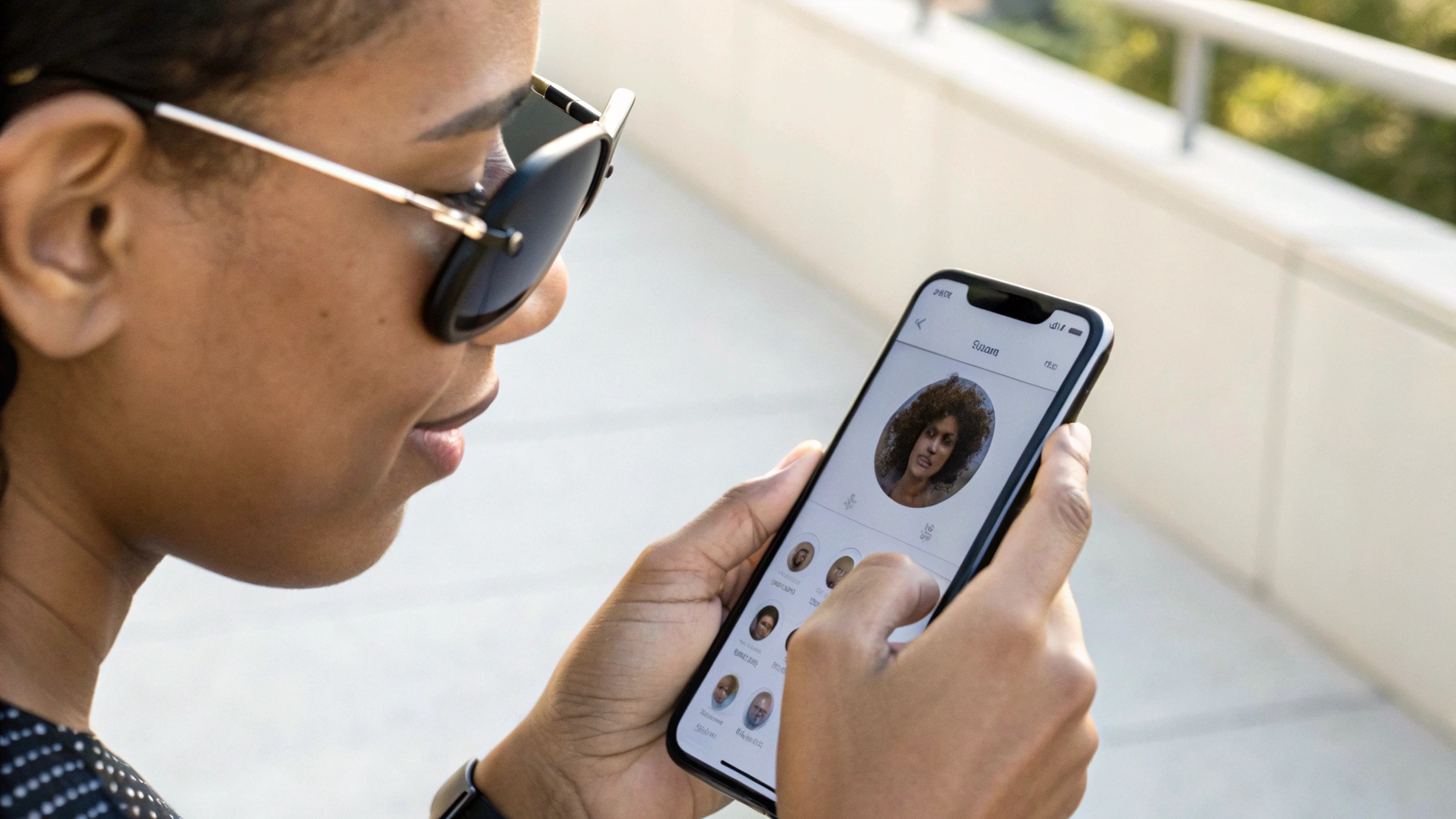 Настройка альтернативного внешнего вида Face ID с солнцезащитными очками