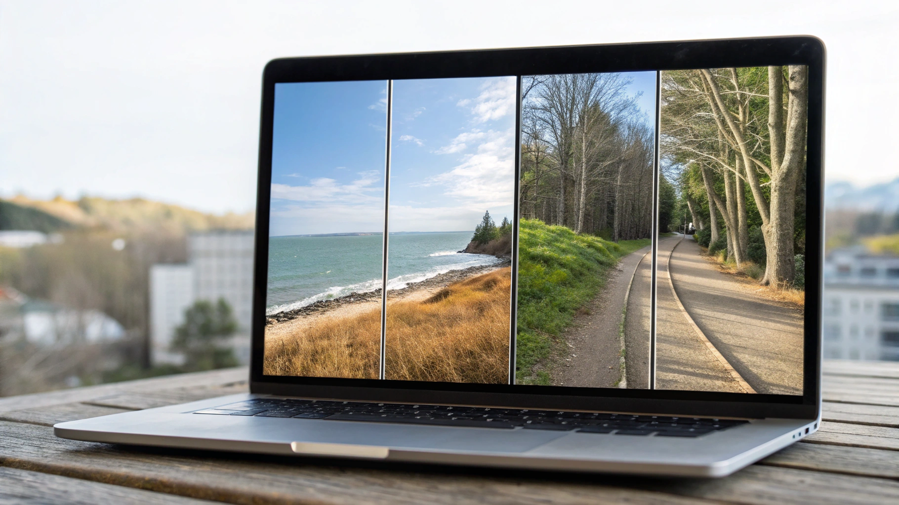 Сравнение кропов 12/24/48 МП на экране ноутбука