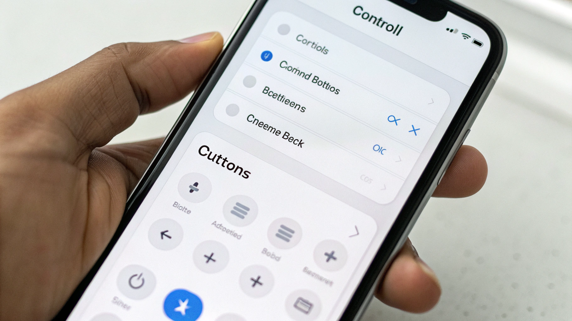Назначение быстрых кнопок на экране блокировки через «Элементы управления» iOS 18