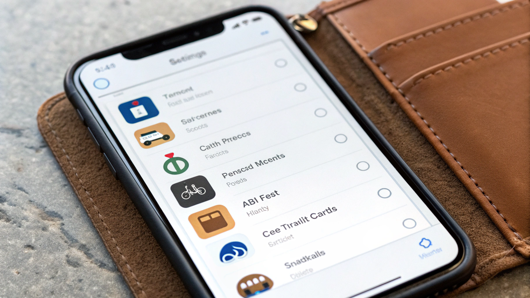 Настройки Wallet на iPhone: выбор экспресс‑карты