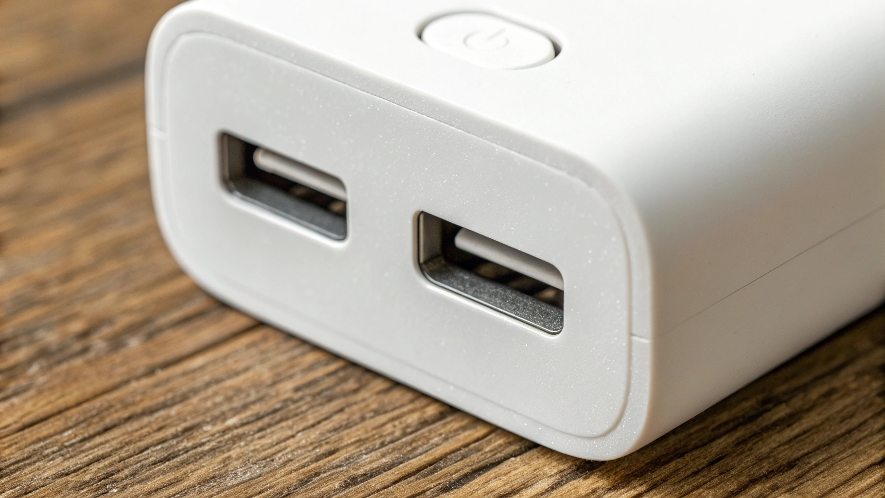 Маркировка и значки сертификации на адаптере Apple USB‑C крупным планом