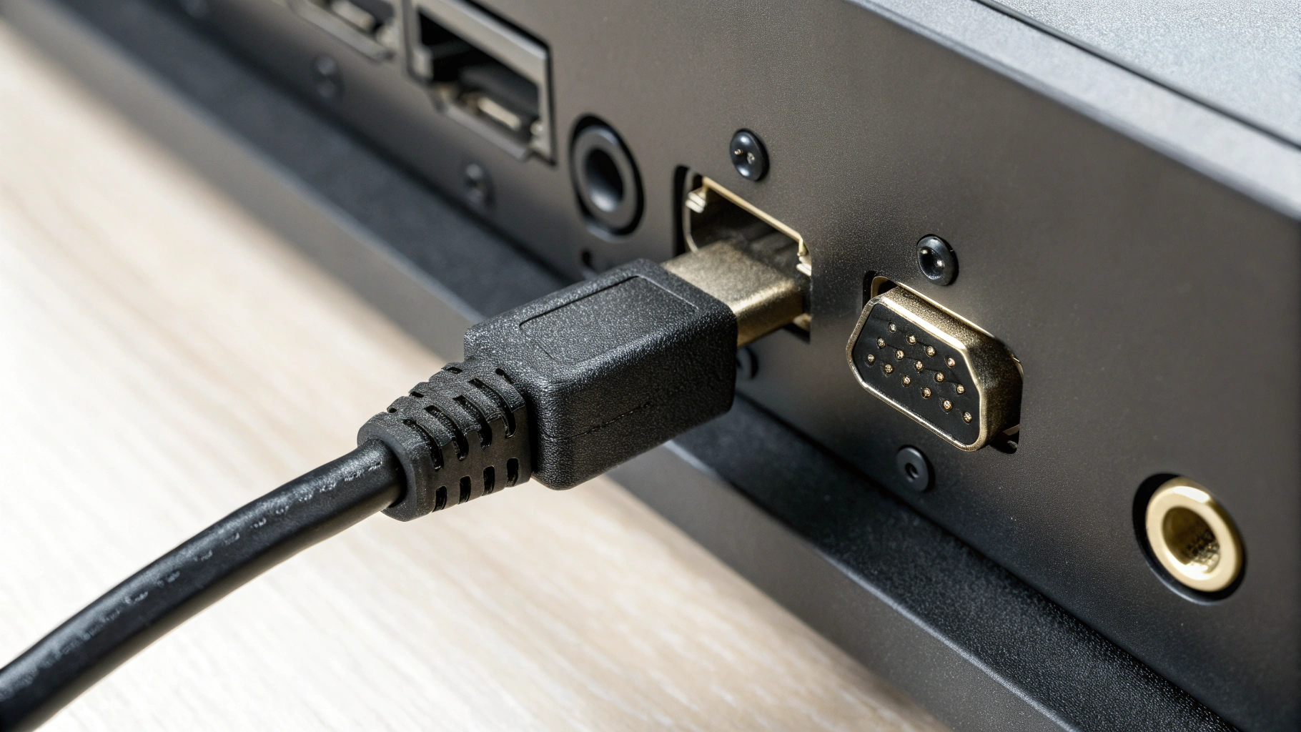 Сертифицированный HDMI 2.1 Ultra High Speed с QR‑меткой у порта ТВ