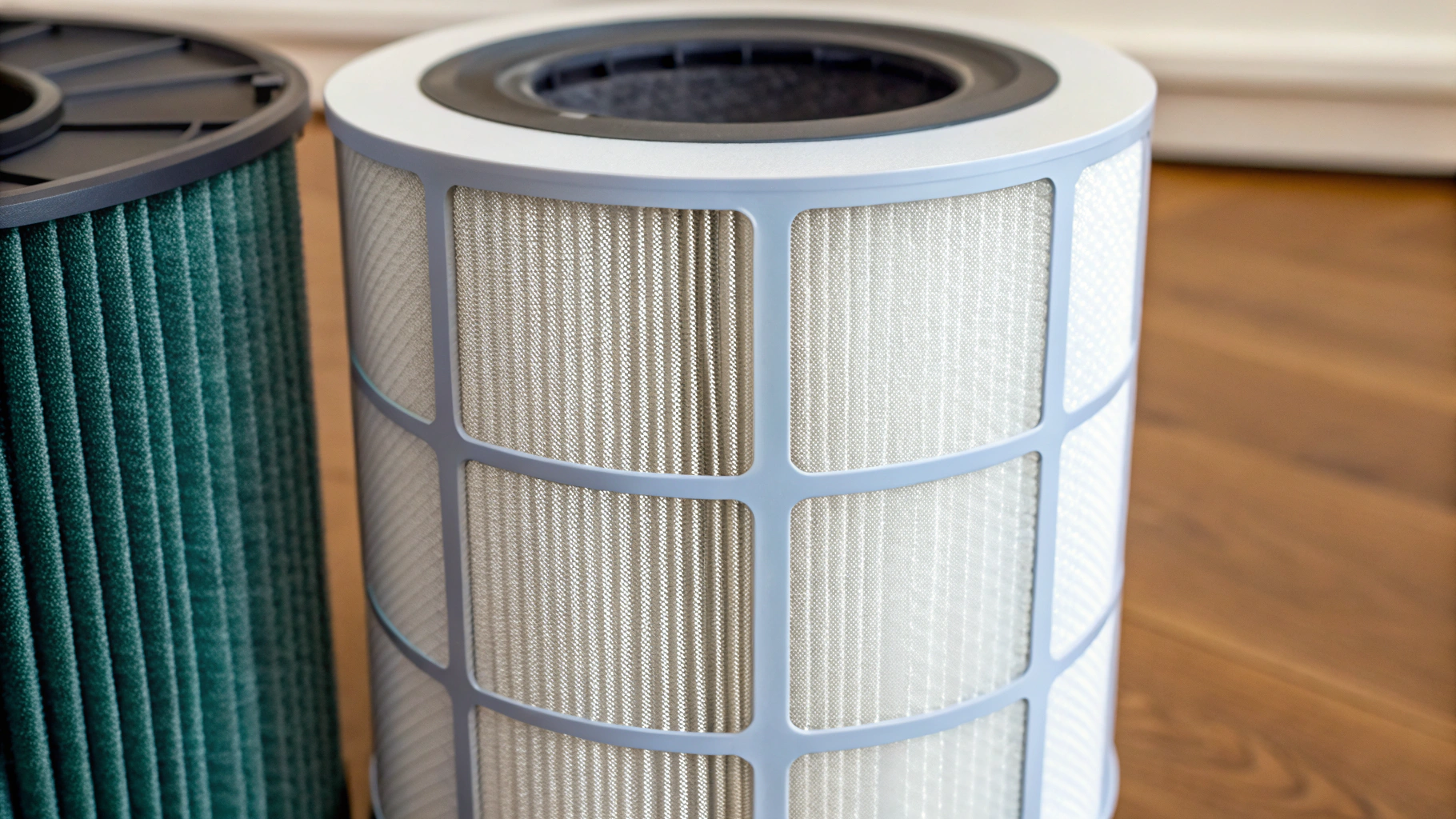 Герметичная система фильтрации Dyson: HEPA H13 и угольный слой крупным планом