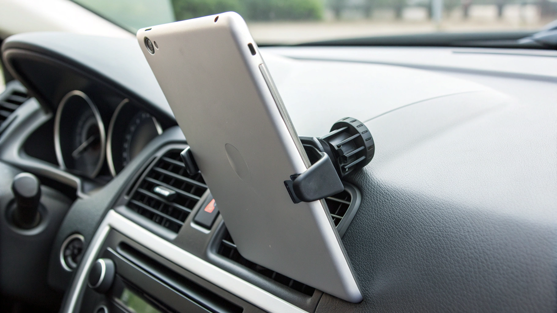 Крепление на дефлектор для iPad mini в роли навигатора