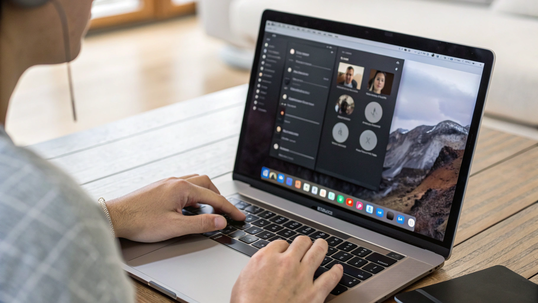 Включение режима «Выделение голоса» в Пункте управления macOS во время звонка