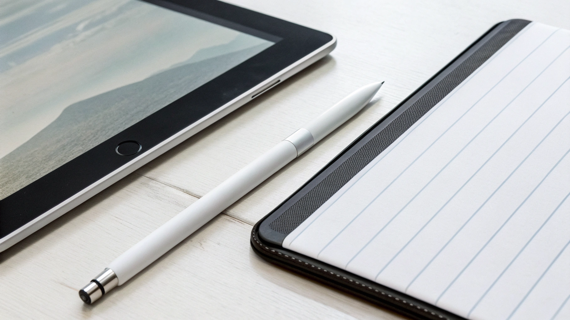 S Pen и Apple Pencil Pro крупным планом рядом с планшетами во время рукописных заметок