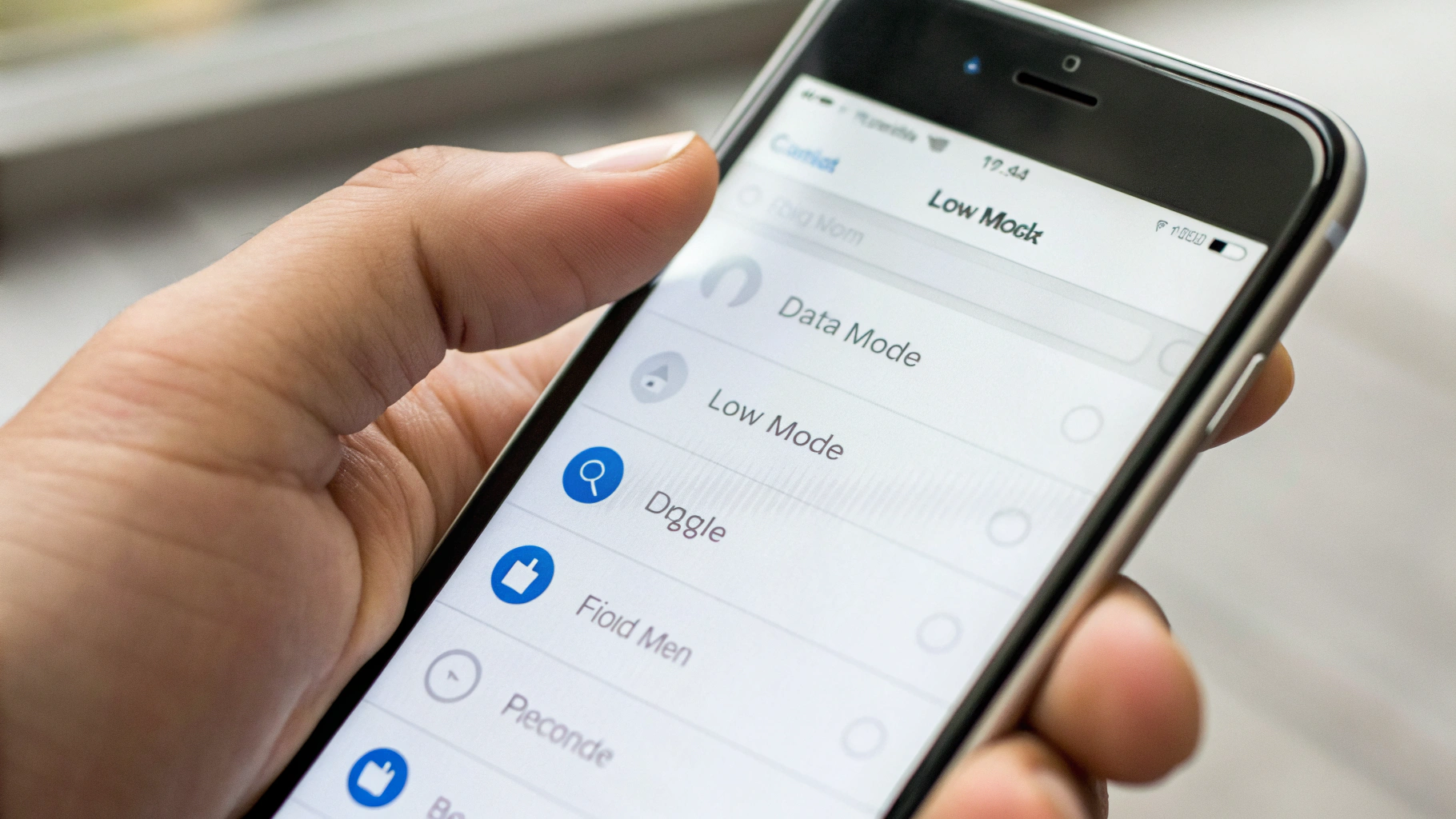 Низкий расход данных на iPhone в настройках